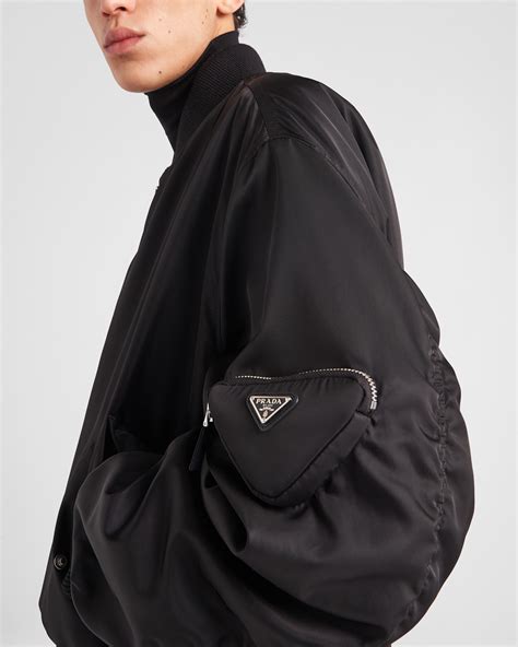 men prada bomber jacket|prada nylon bomber jacket.